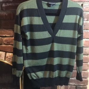 Olive and black sweater